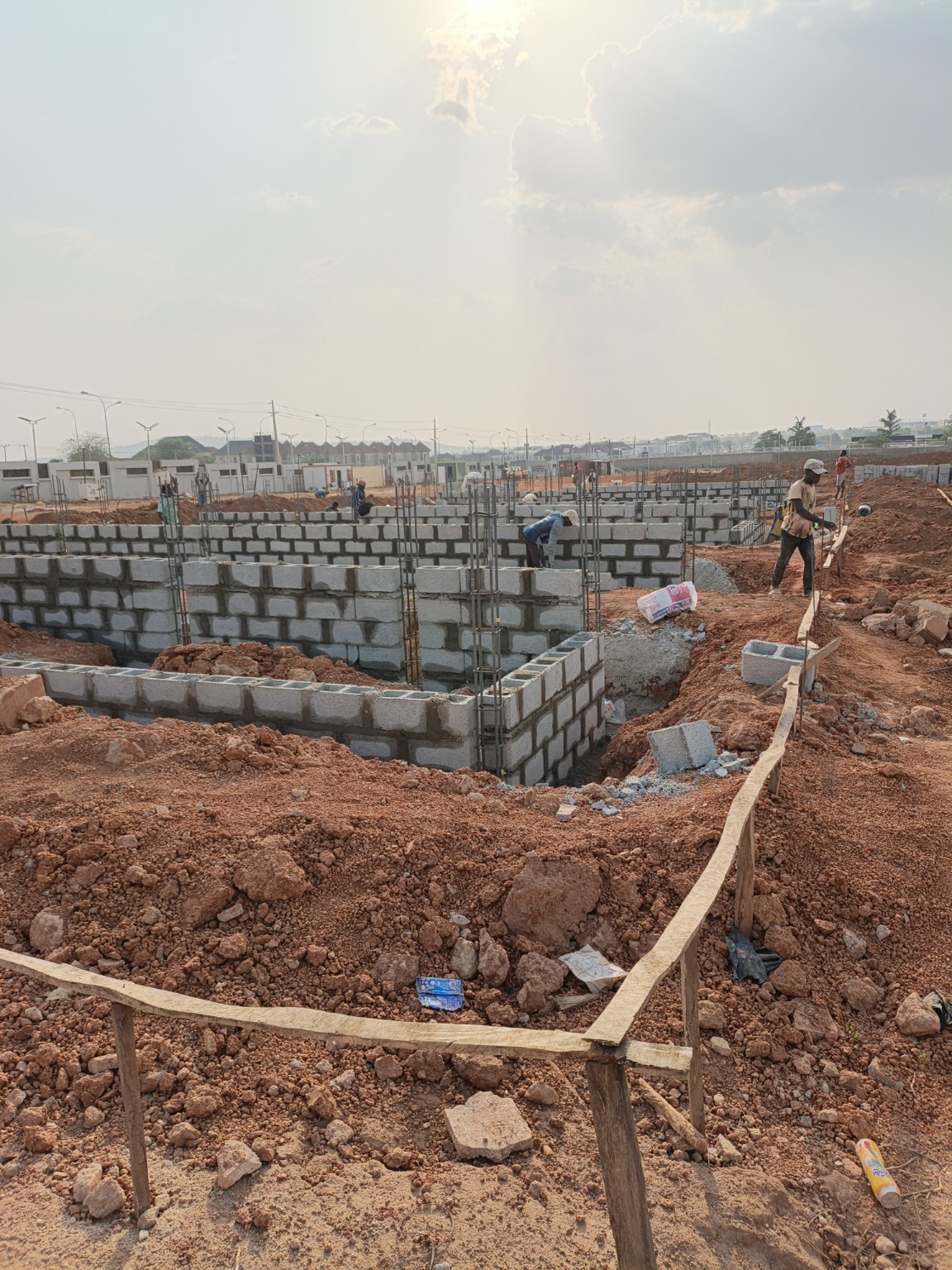 Foundation works at an ARASIO project